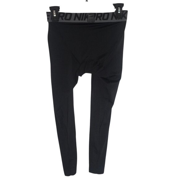 Nike Pro Dri-Fit Compression Pants Mens Medium Black Baselayer Leggings Running - Picture 10 of 15